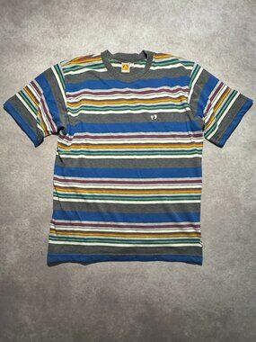 Hang Ten striped t-shirt Surf Beach style 90s Vintage Mens Large